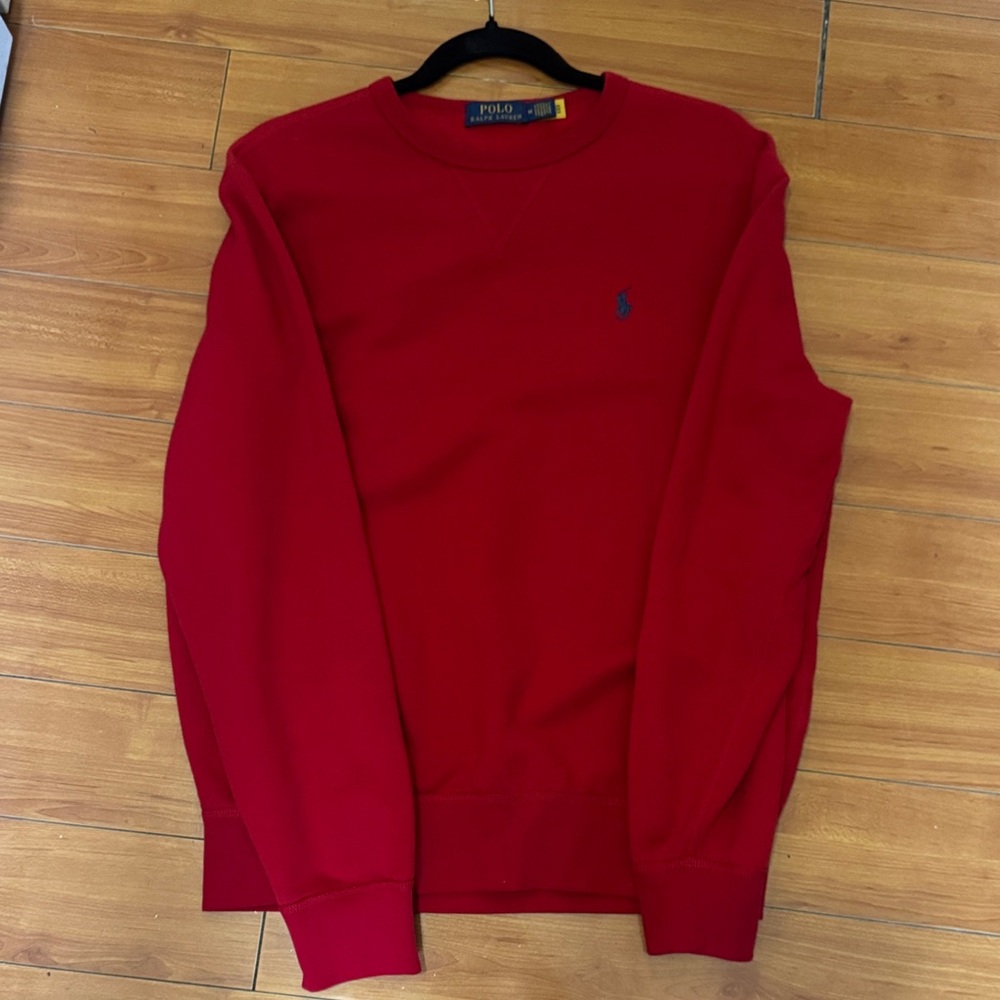 Polo by Ralph Lauren Men's Vibrant Red Crewneck Sweater